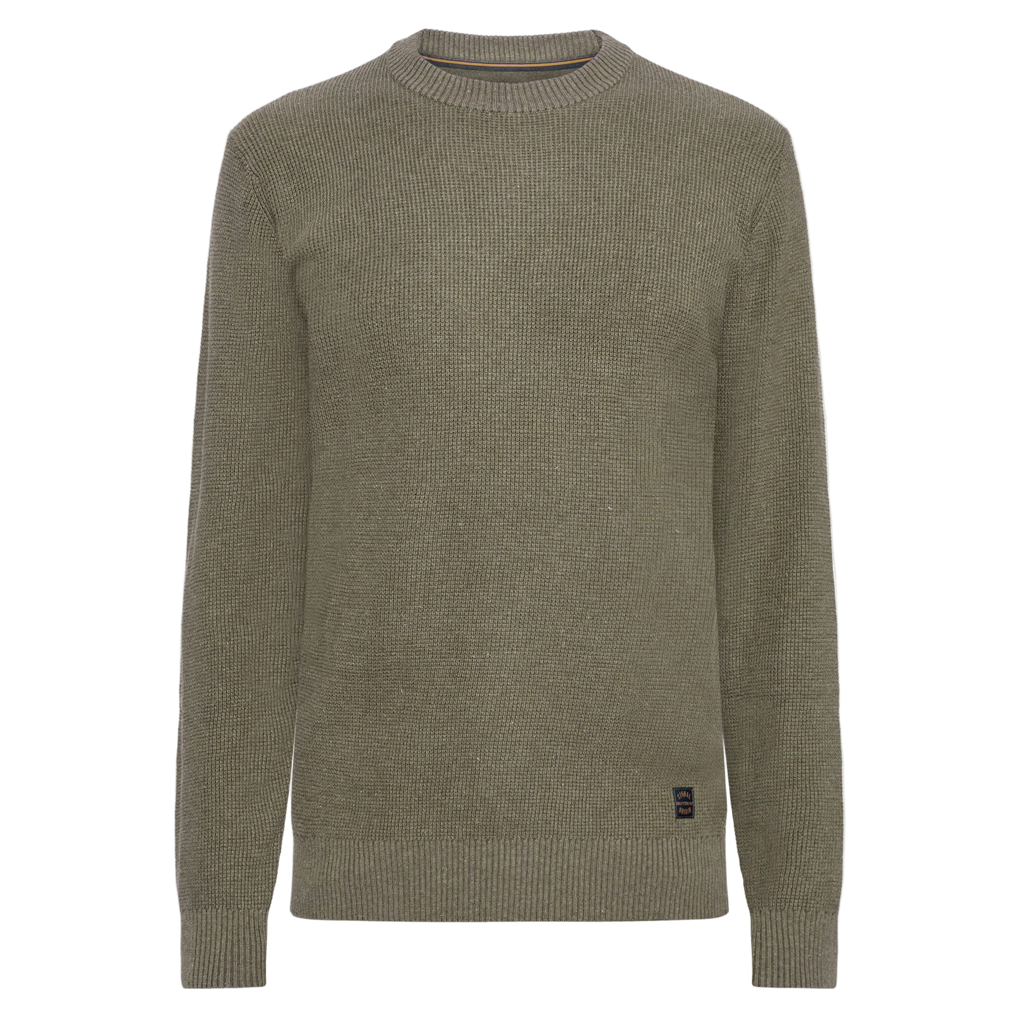 KalleSI Structure Crew + Knit - Green Kalamata Melange