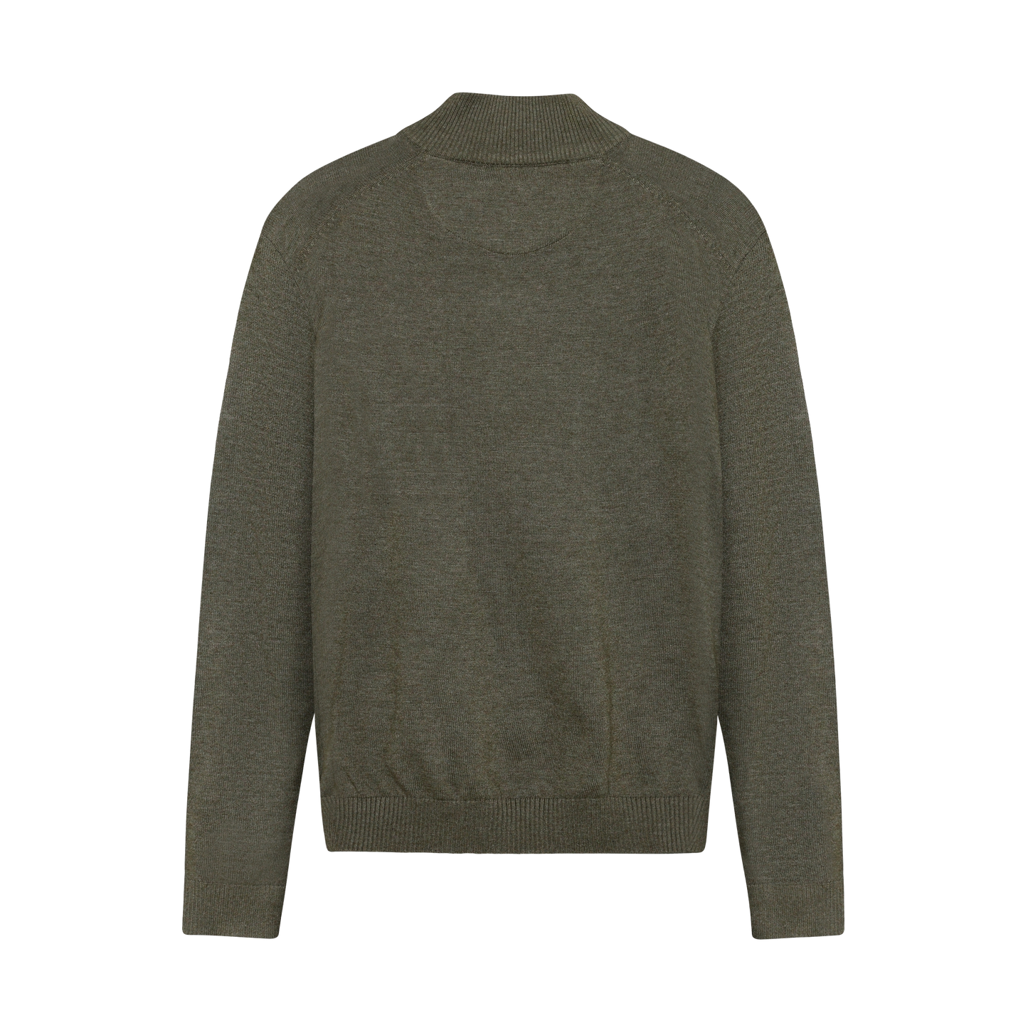 KlausSI Halfzip + Knit - Full Green Melange