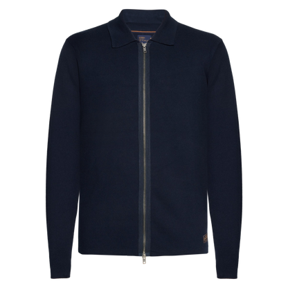 UrianSI Zip Cardigan Knit - Deep Marine