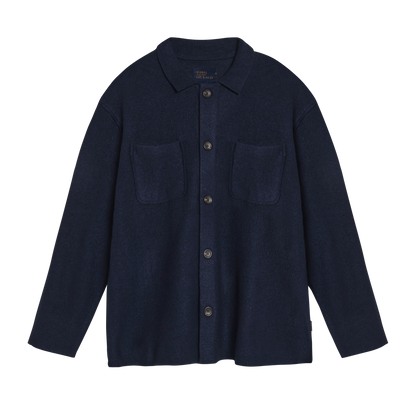 AaronSi Knit Overshirt Knit - Deep Marine