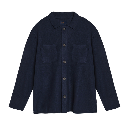 AaronSi Knit Overshirt Knit - Deep Marine