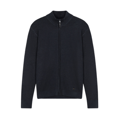 KaiSi Structure Cardigan+ Knit - Deep Marine Melange
