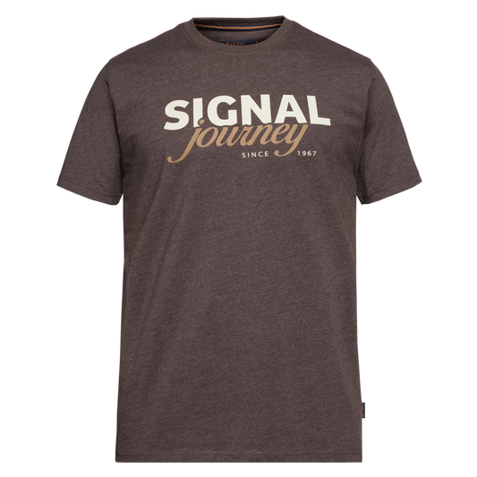 DizzySi Logo Tee + T-shir/Top - Brown Bark melange