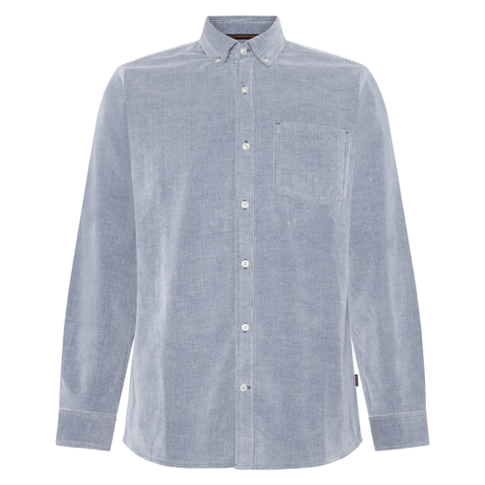 BobbySi Cord L/S Shirts - Blue Largo