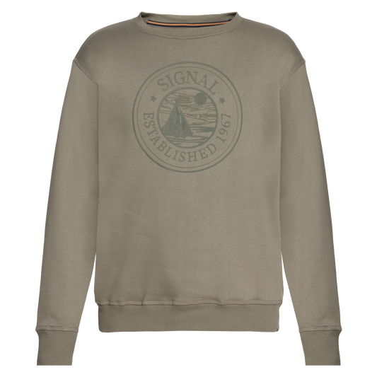 TimSi Crew Sweat Sweatshirt - Smokey Olive